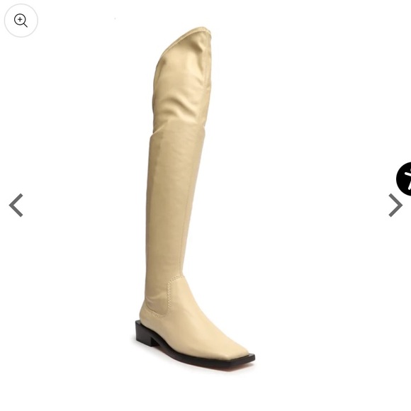 NWT Schutz Guily Up Over The Knee Cream Boots - Picture 1 of 15